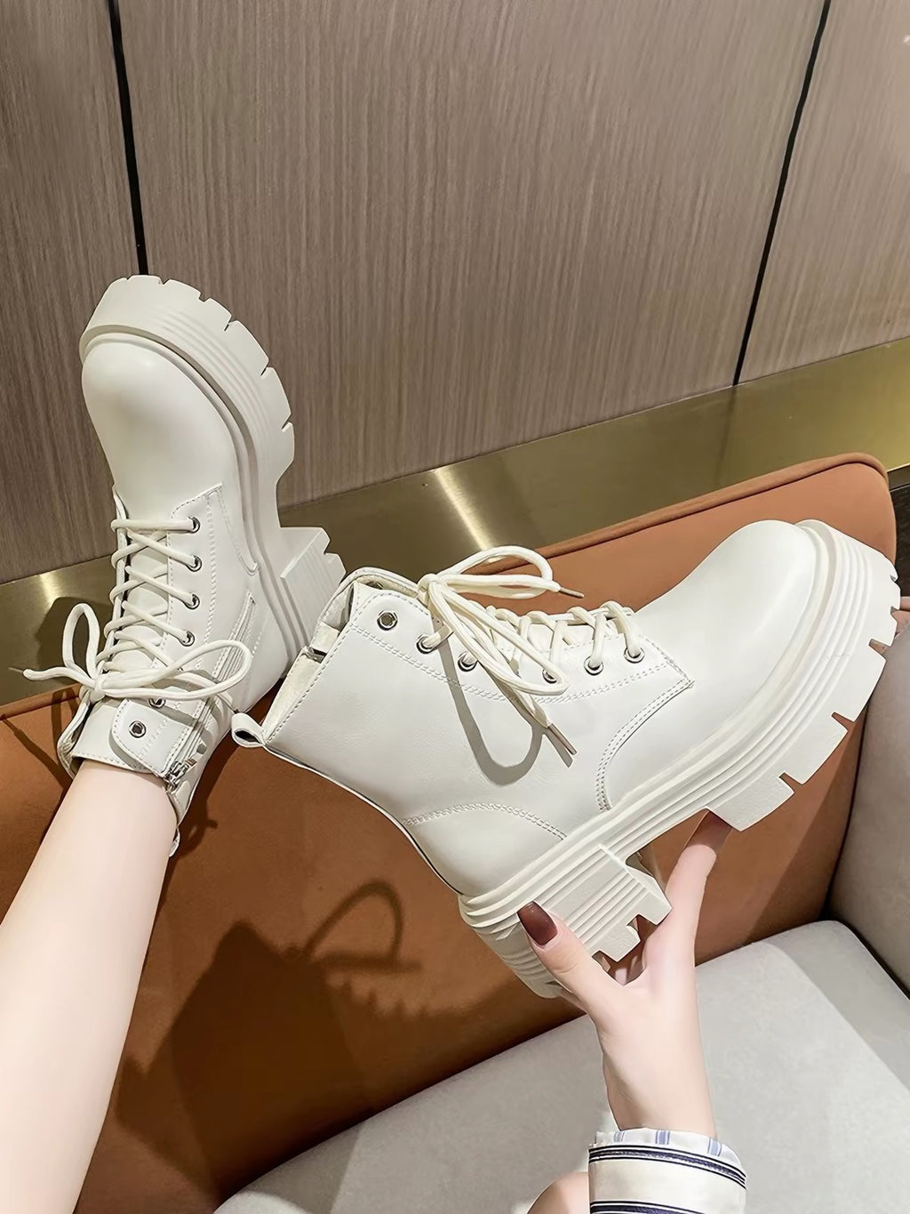Elara Lace Up Boots
