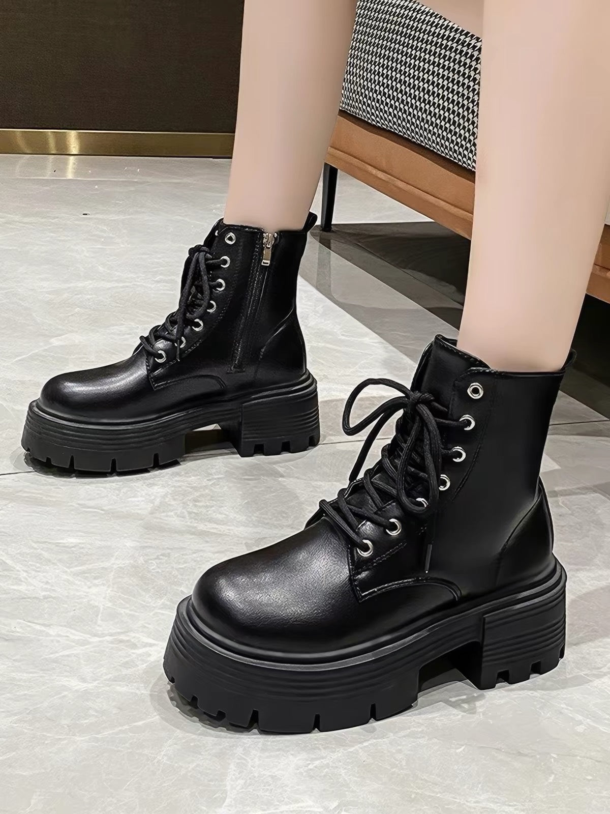 Elara Lace Up Boots