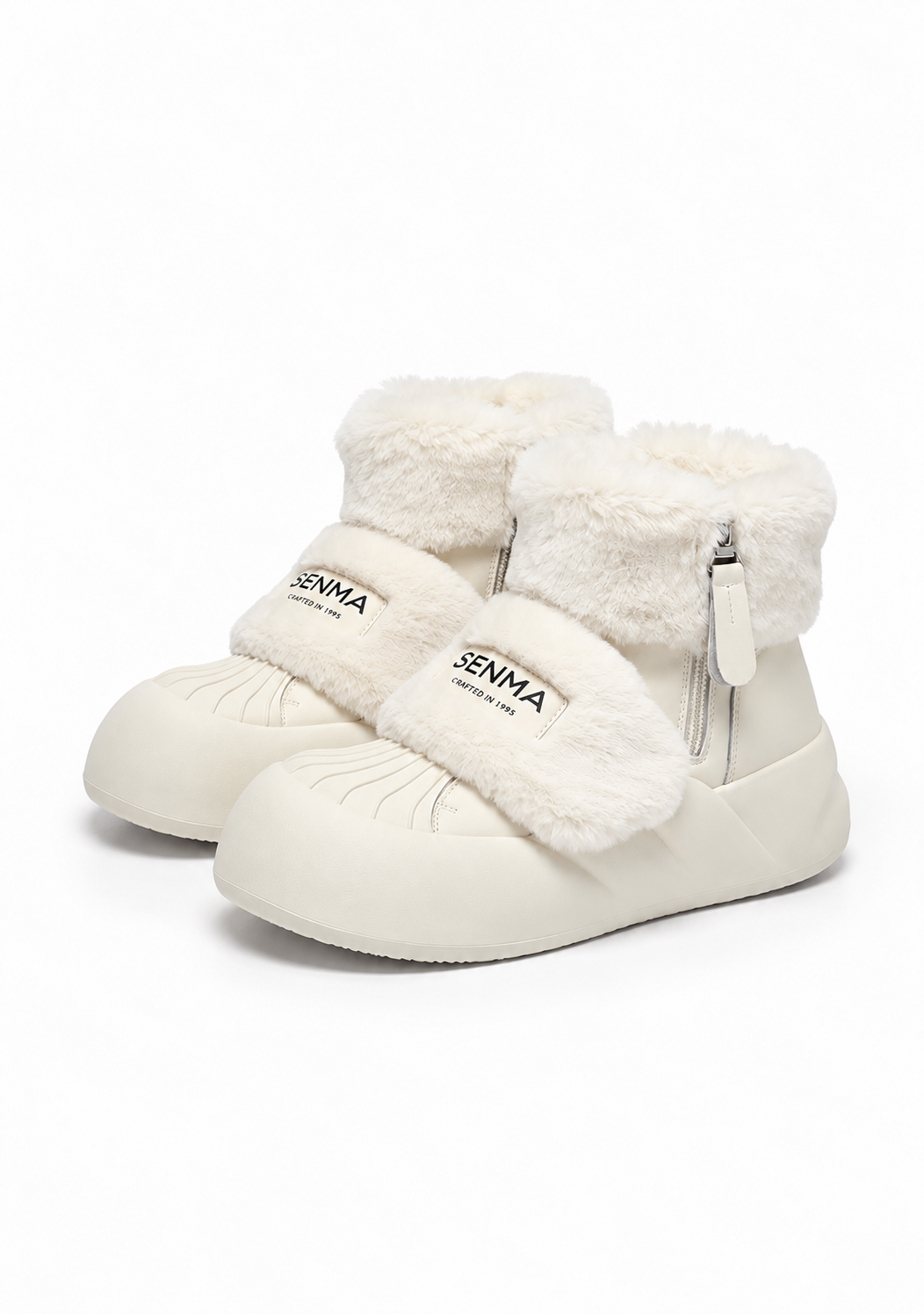 Ivory Snow Puff Boots