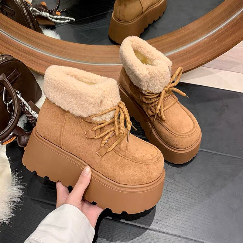 Miel Fur Platform Boots