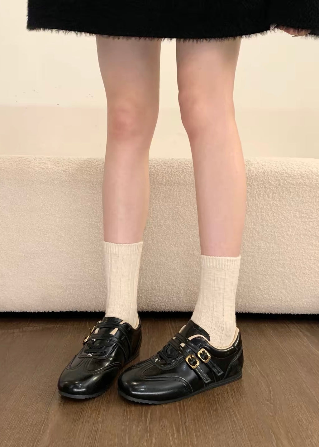 Velmora Double Buckle Sneakers
