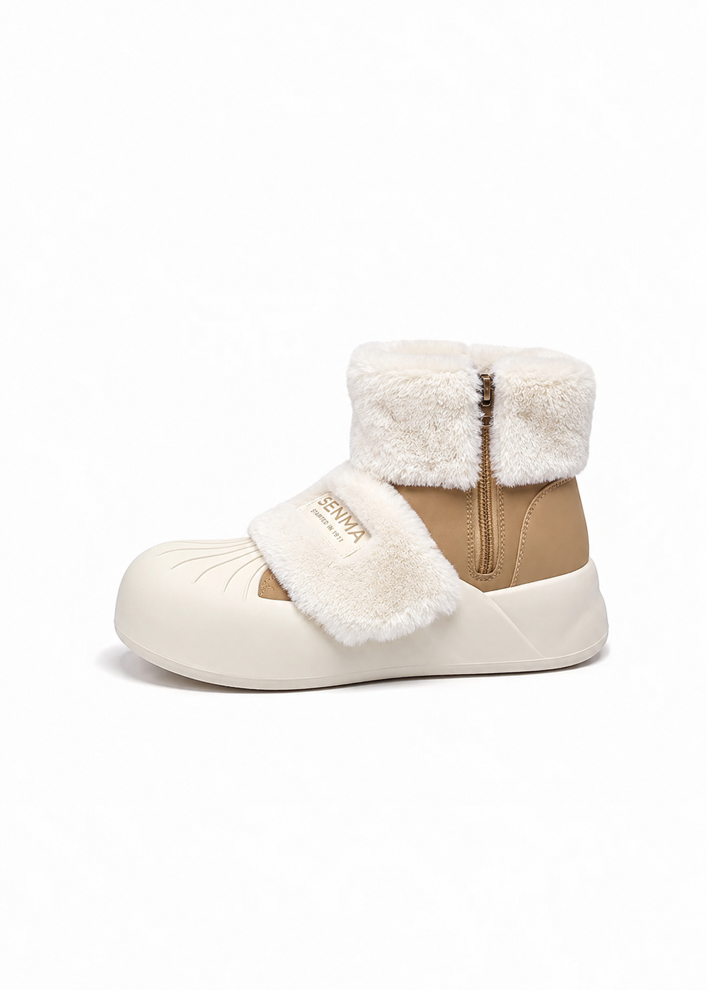 Ivory Snow Puff Boots
