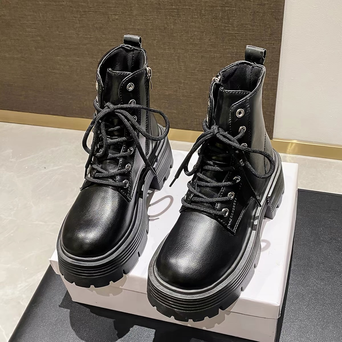 Elara Lace Up Boots