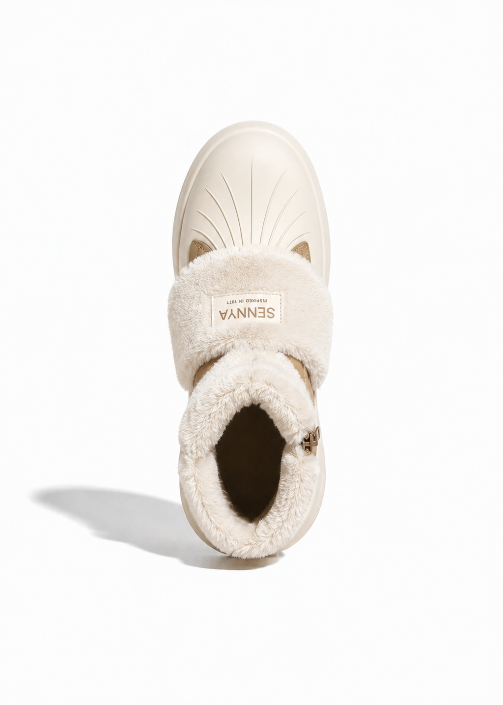 Ivory Snow Puff Boots