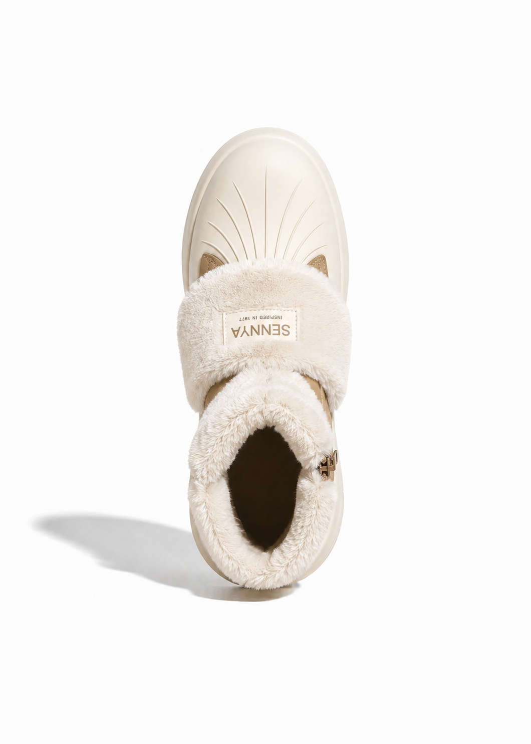 Ivory Snow Puff Boots