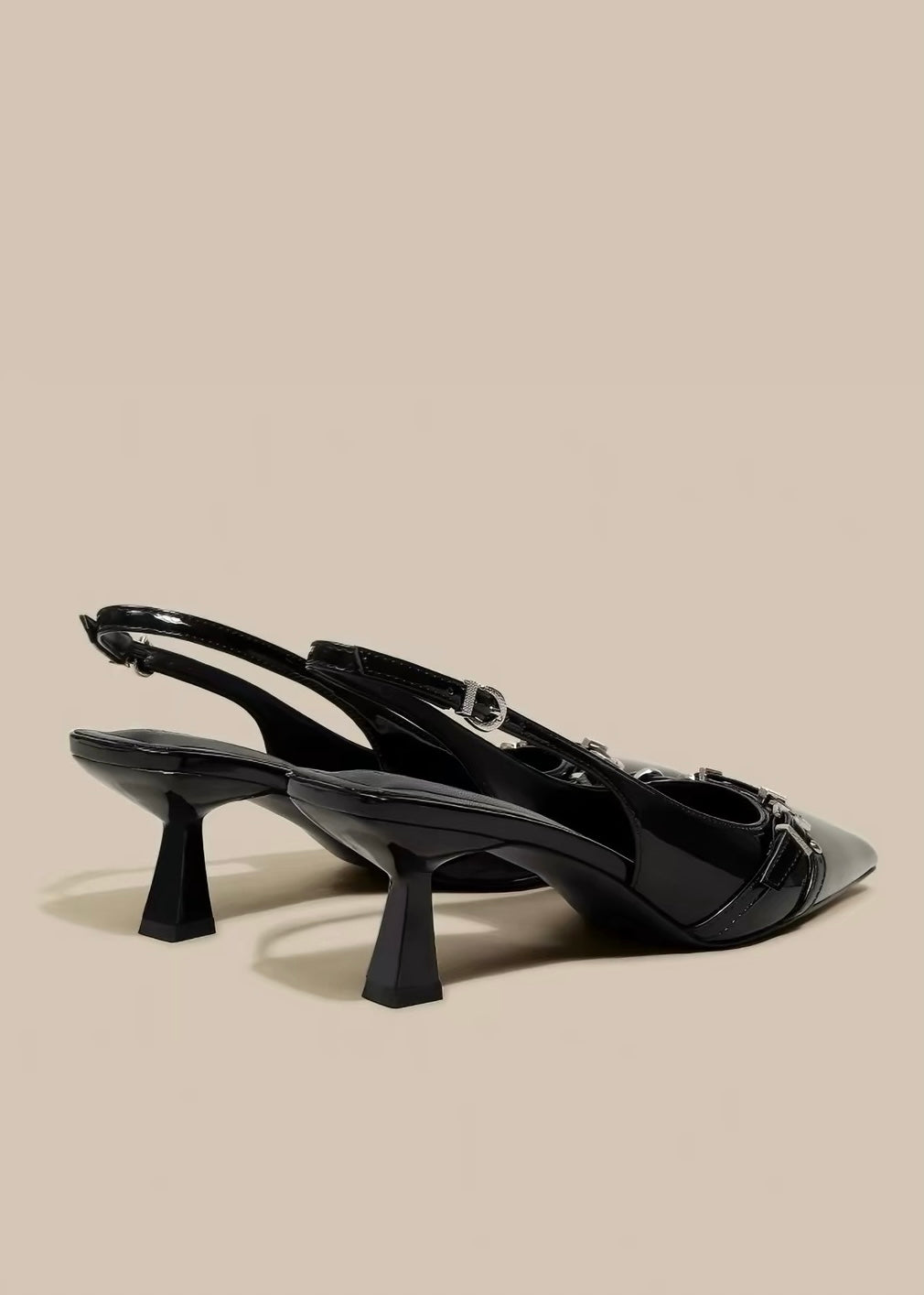 Lune Buckle Heels