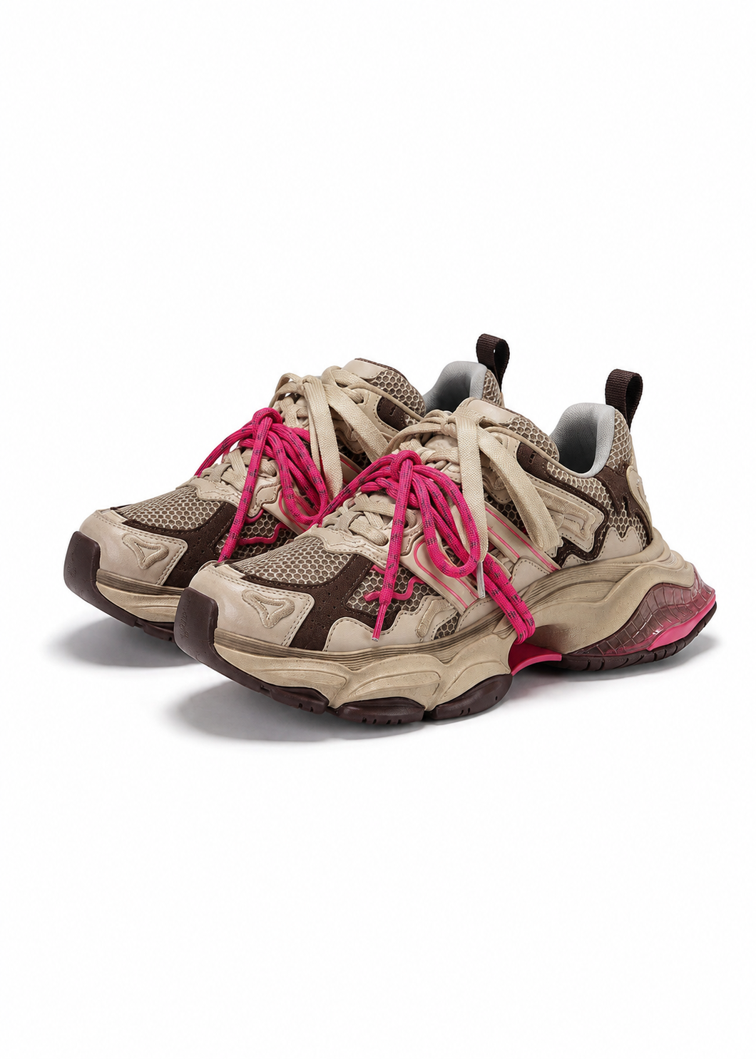 Retro Bloom Platform Sneakers