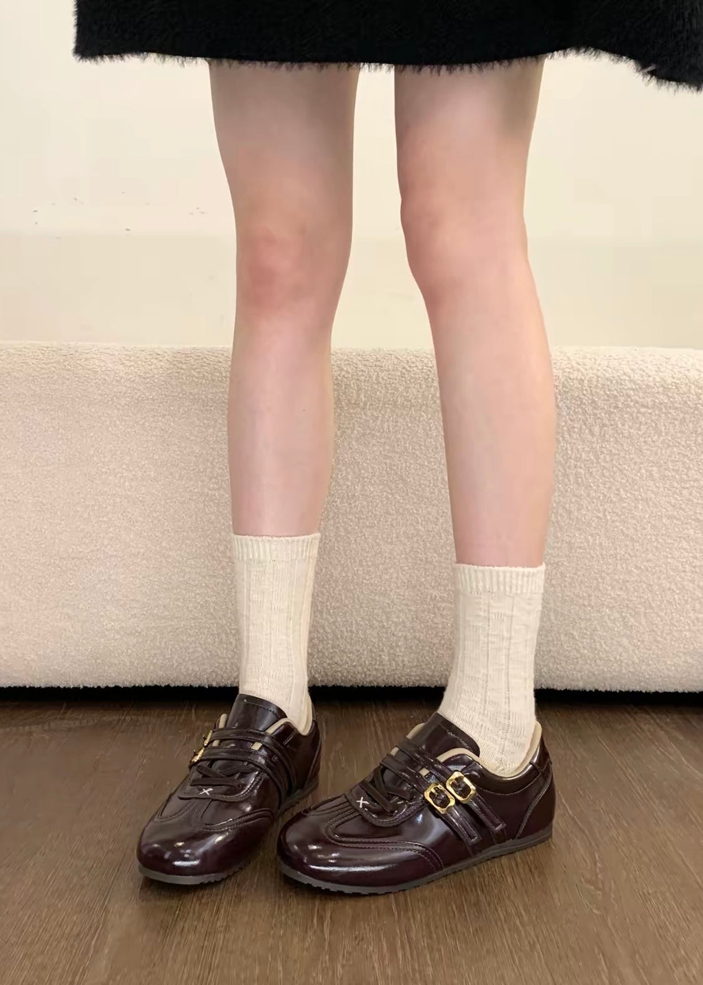 Velmora Double Buckle Sneakers