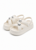 Ribbon Charm Platform Sandal