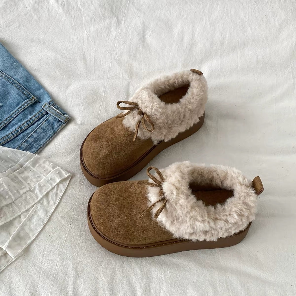Mielle Fur Platform Shoes