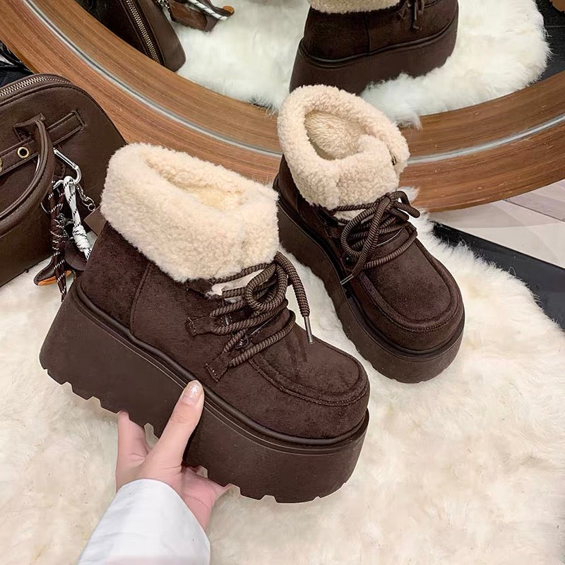 Miel Fur Platform Boots
