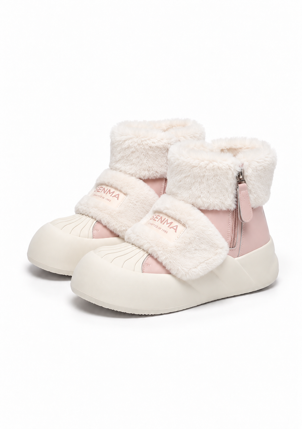 Ivory Snow Puff Boots
