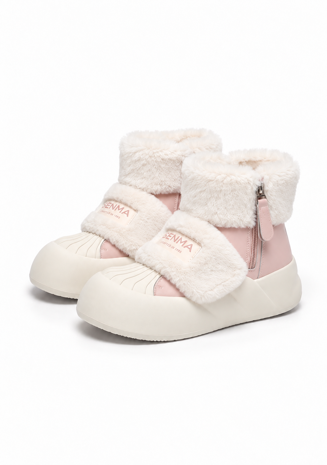 Ivory Snow Puff Boots