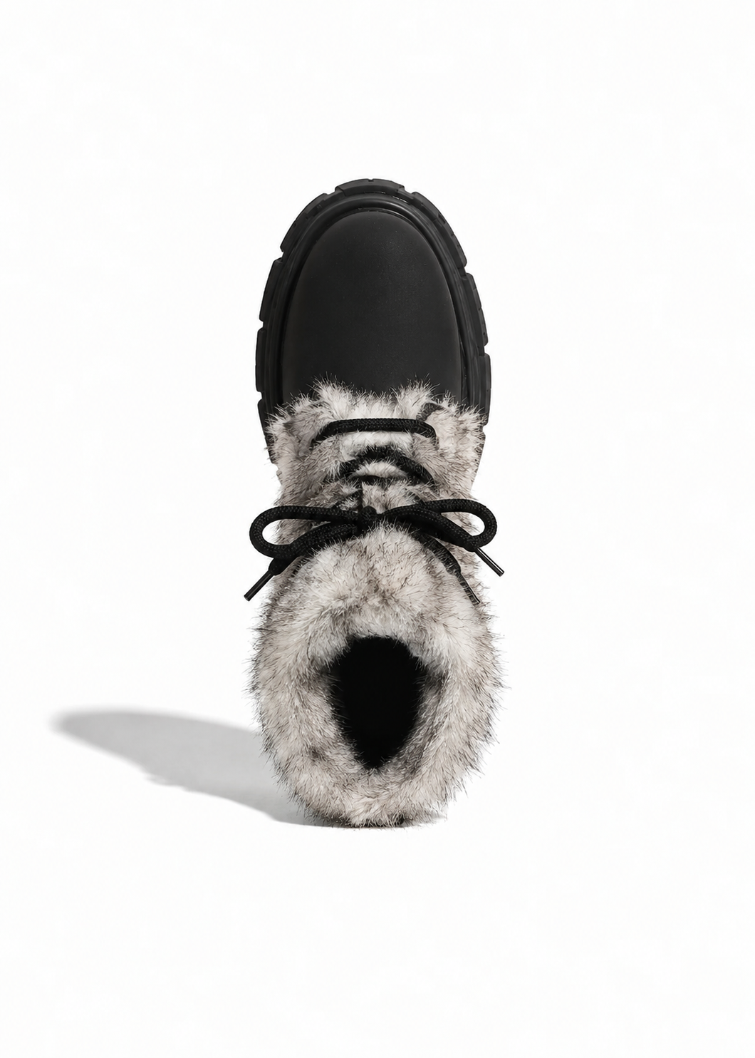Milky Lace Fur Boots
