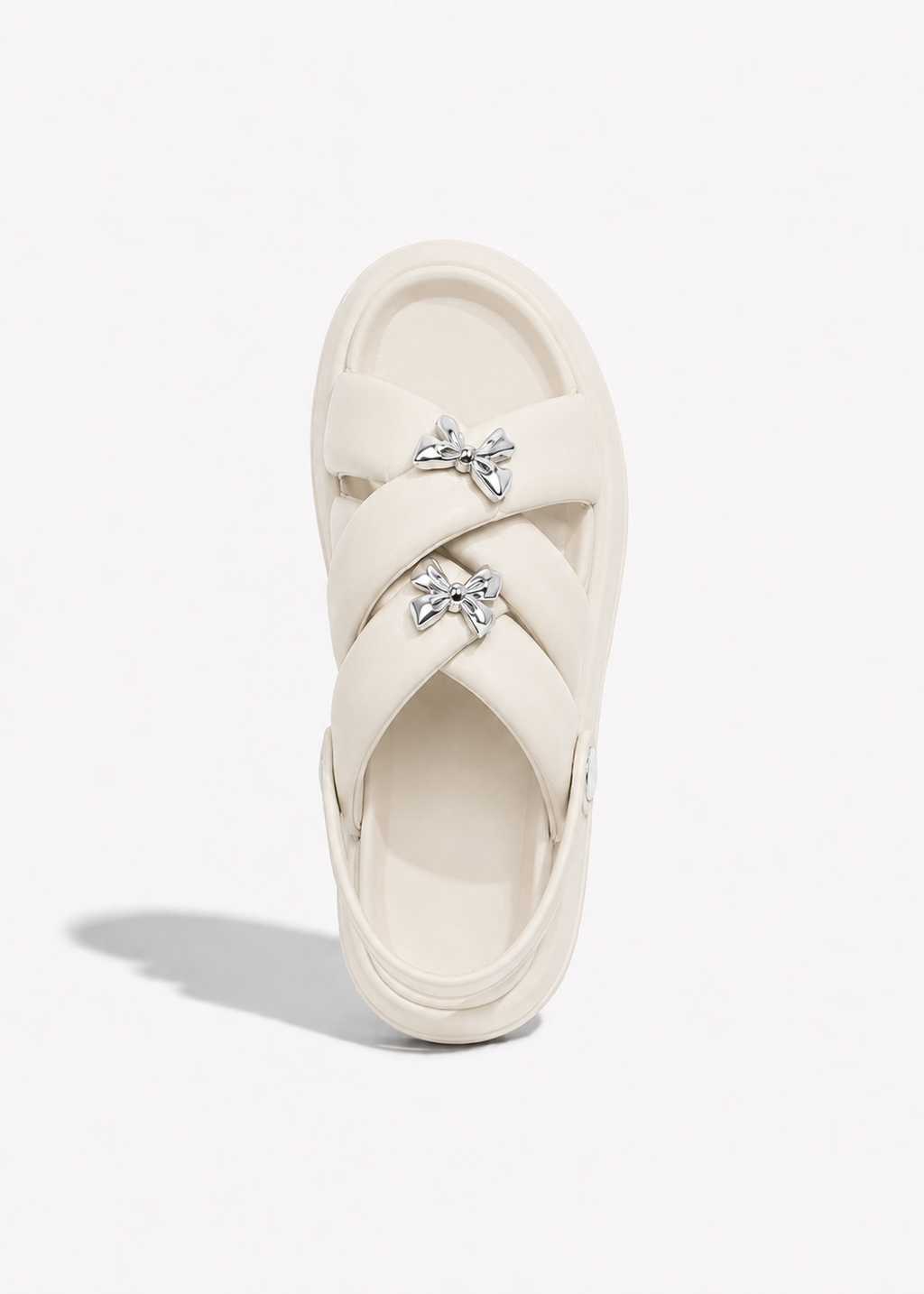 Ribbon Charm Platform Sandal