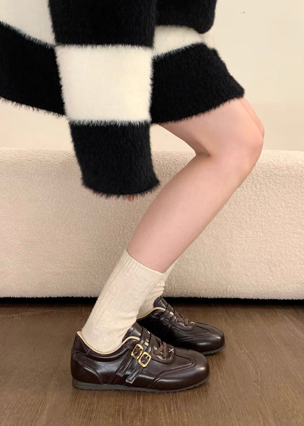 Velmora Double Buckle Sneakers