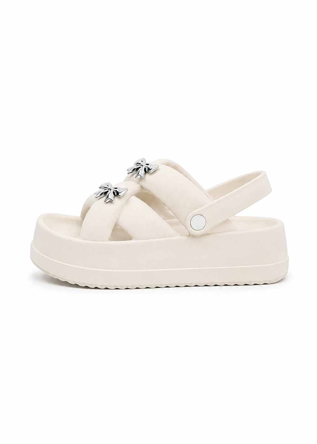 Ribbon Charm Platform Sandal