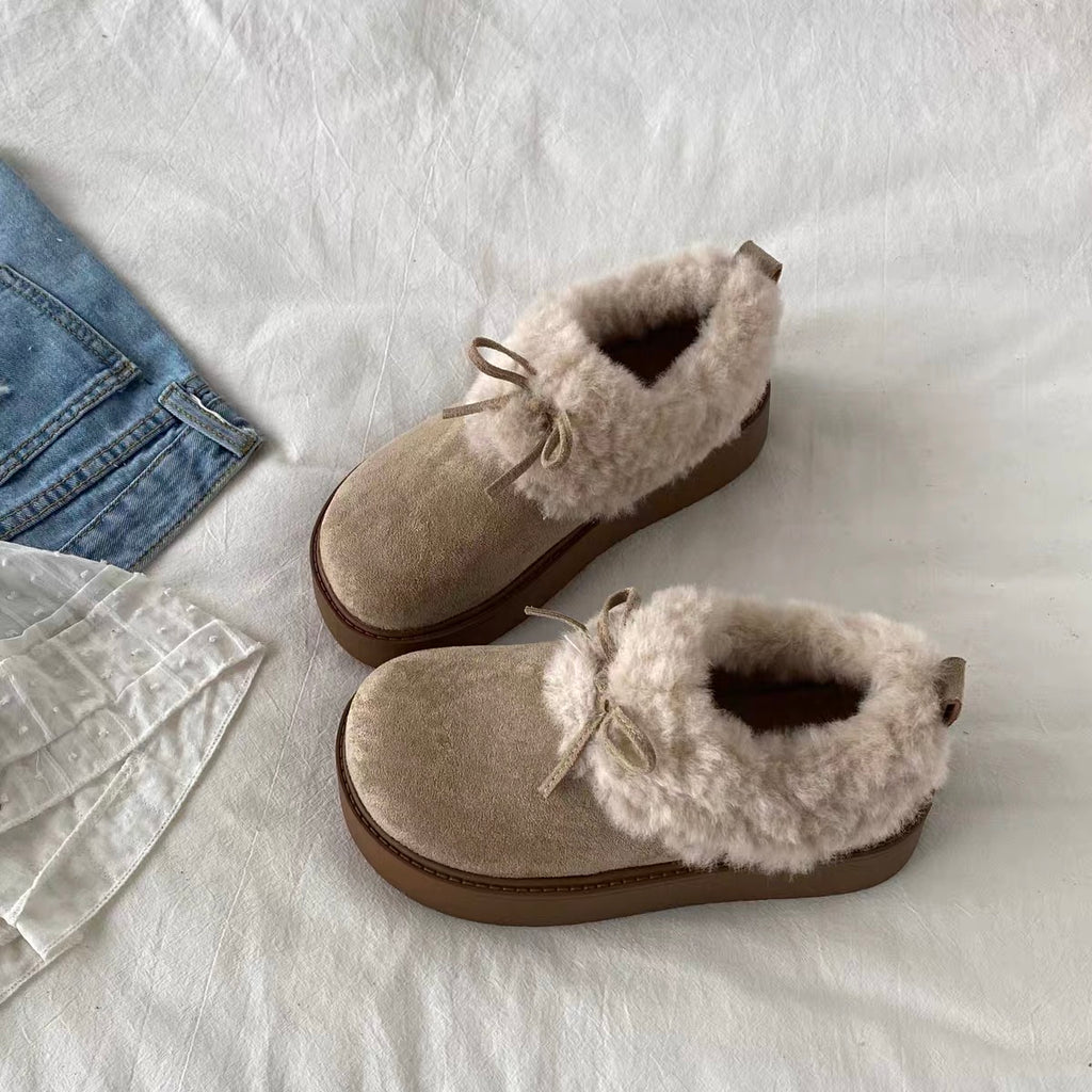 Mielle Fur Platform Shoes