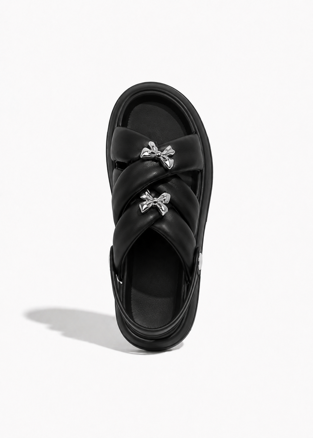 Ribbon Charm Platform Sandal