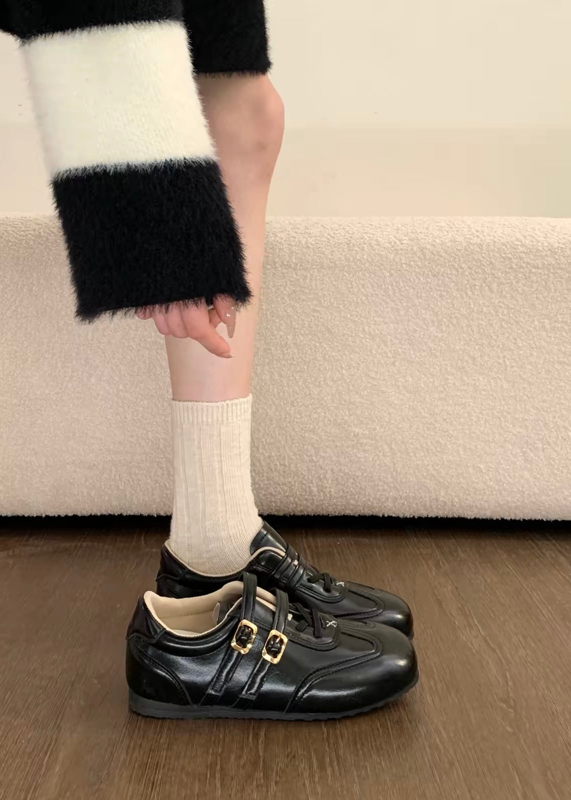 Velmora Double Buckle Sneakers