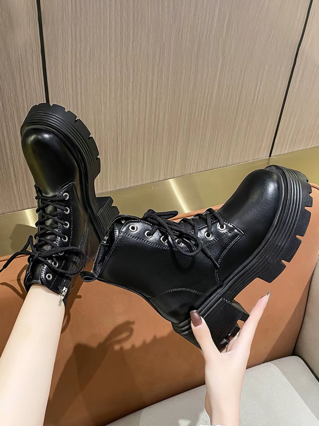 Elara Lace Up Boots