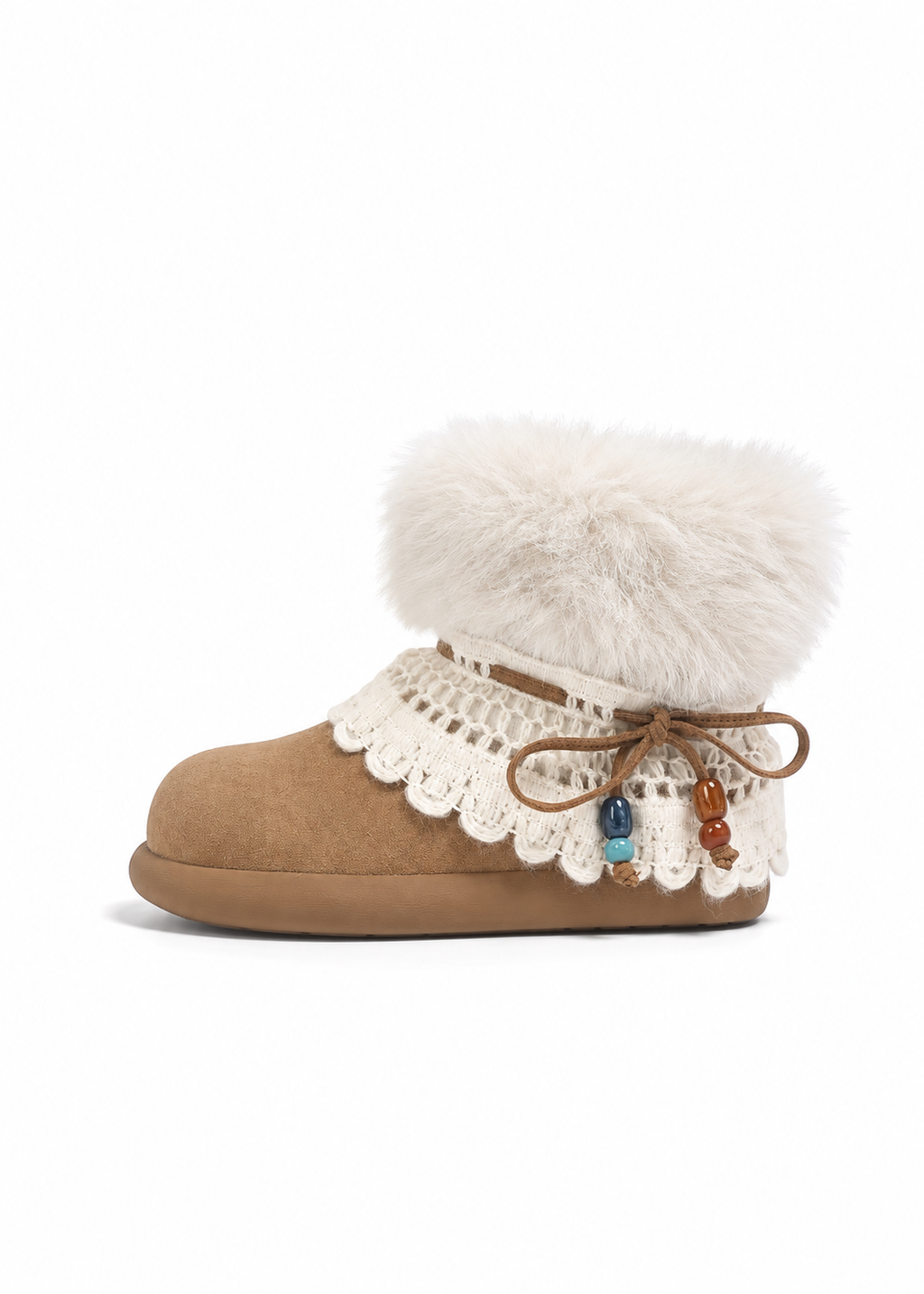 Mellow Beads Fur Boots