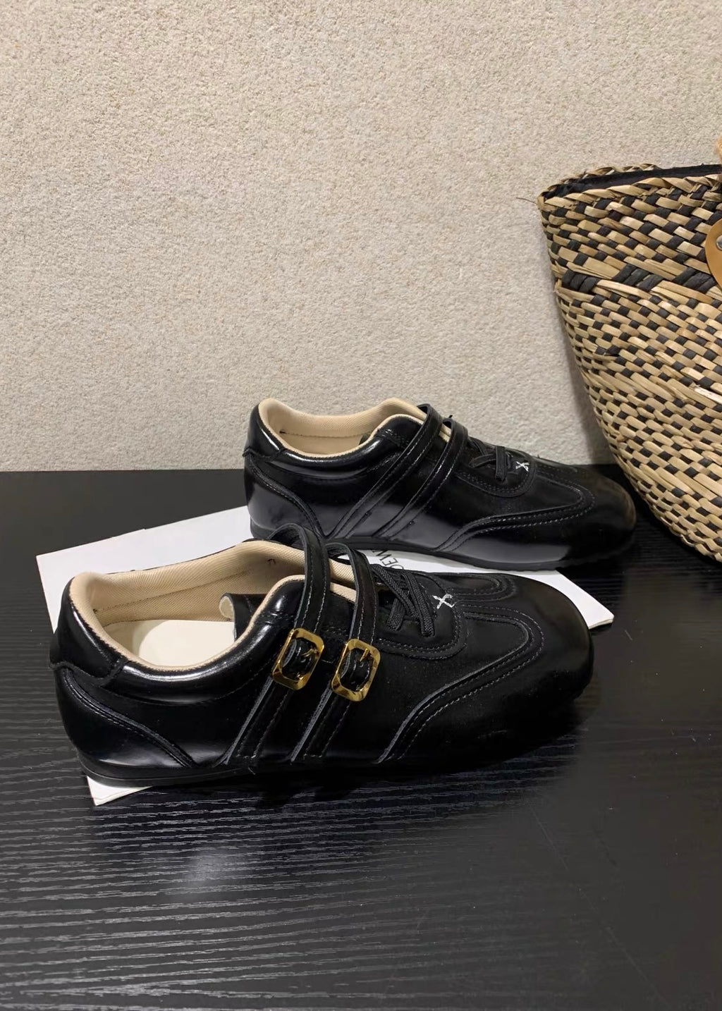 Velmora Double Buckle Sneakers