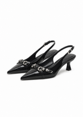 Lune Buckle Heels