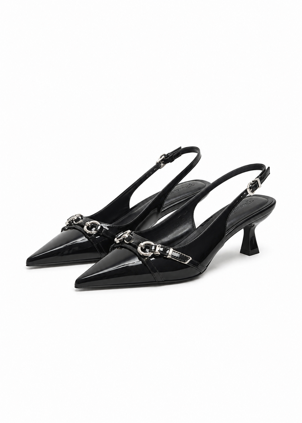 Lune Buckle Heels