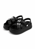 Ribbon Charm Platform Sandal