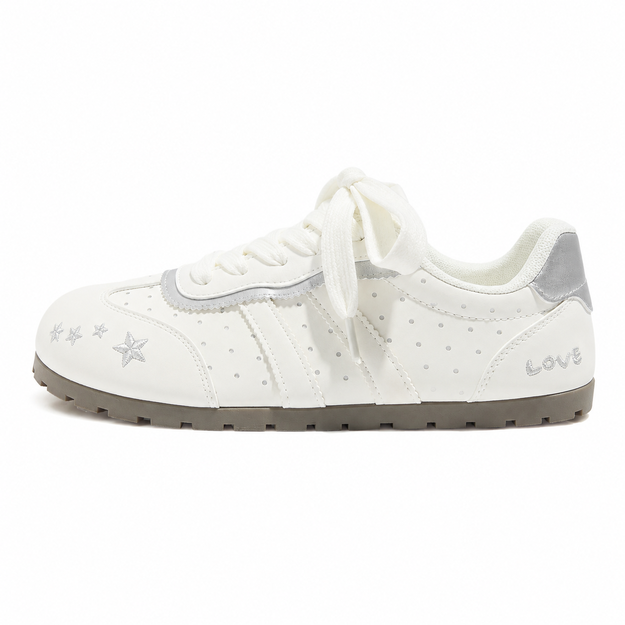Silver Star Love Sneakers