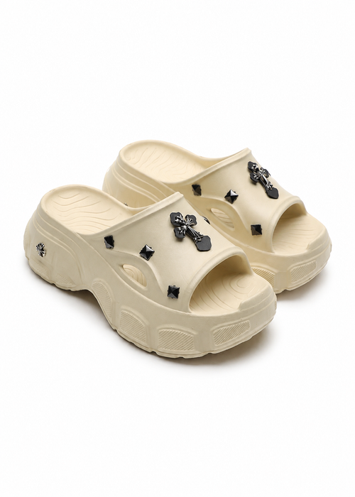 Chrome Cross Sandals