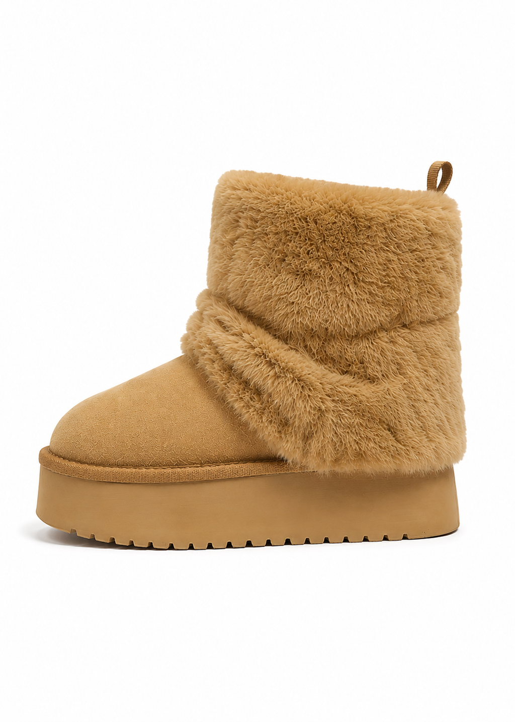 Fluffy Platform Boots