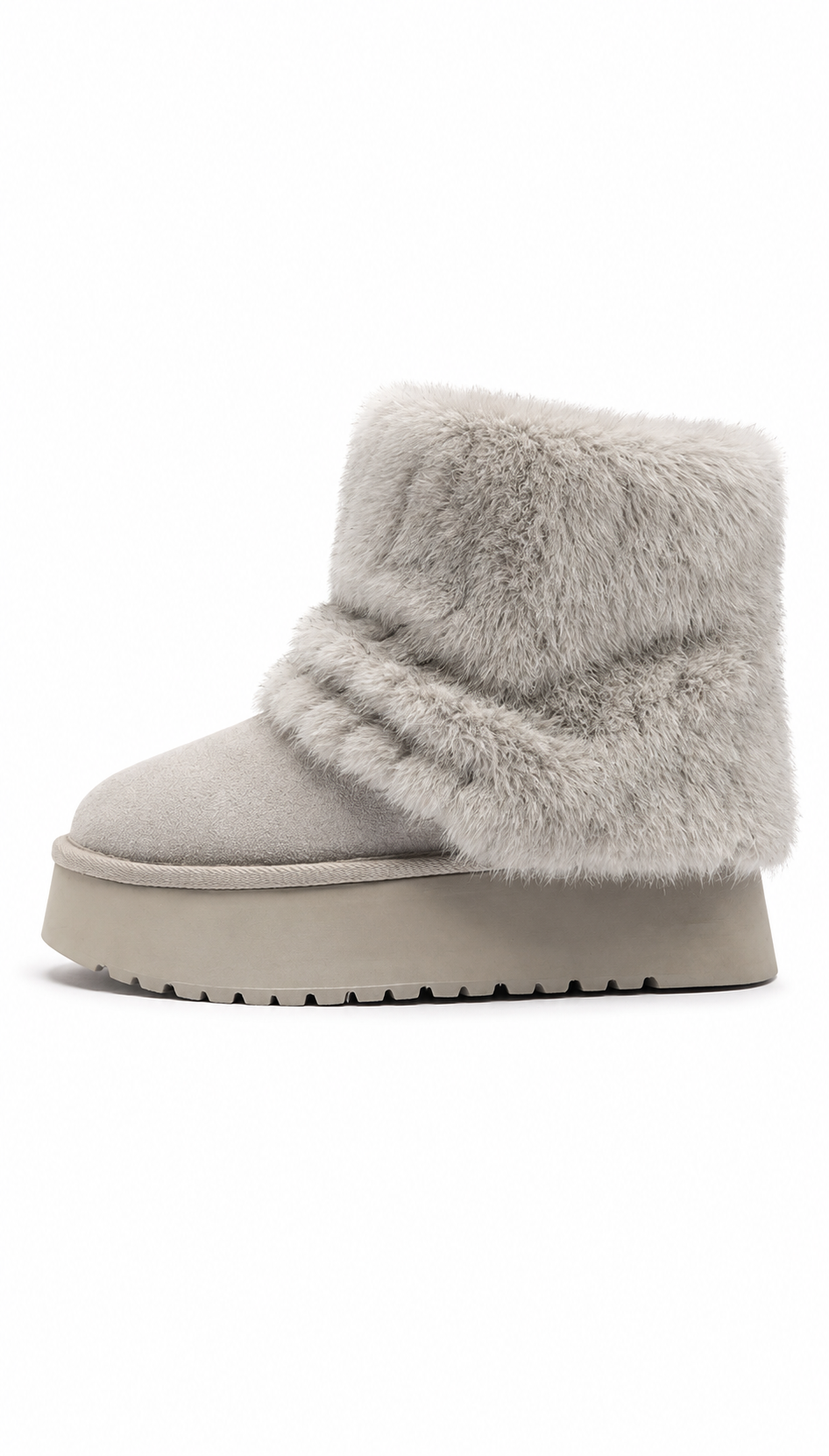 Fluffy Platform Boots