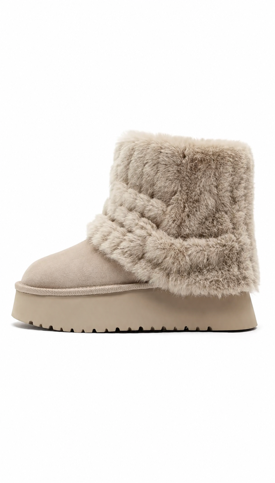 Fluffy Platform Boots