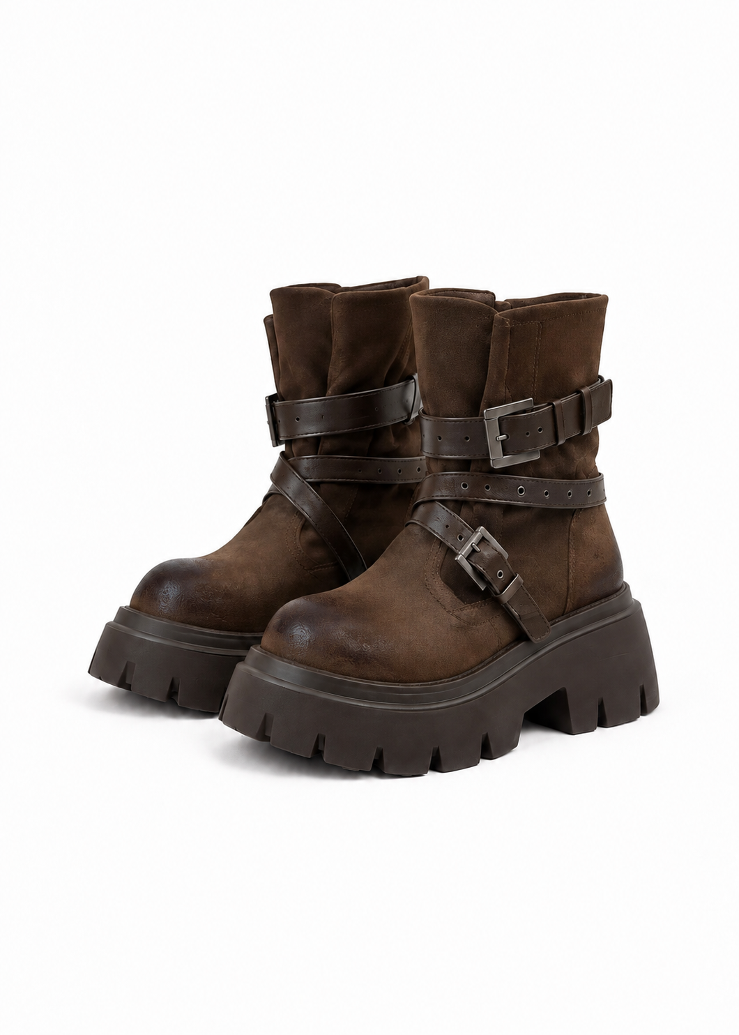 Velmira Double Buckle Boots