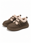 Mellow Fur Buckle Shoes