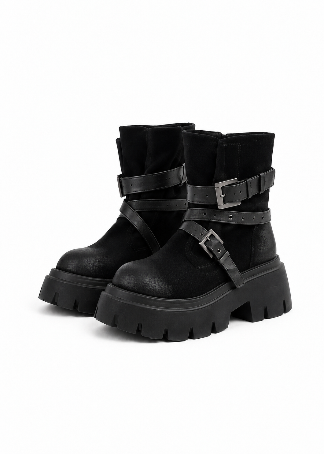 Velmira Double Buckle Boots