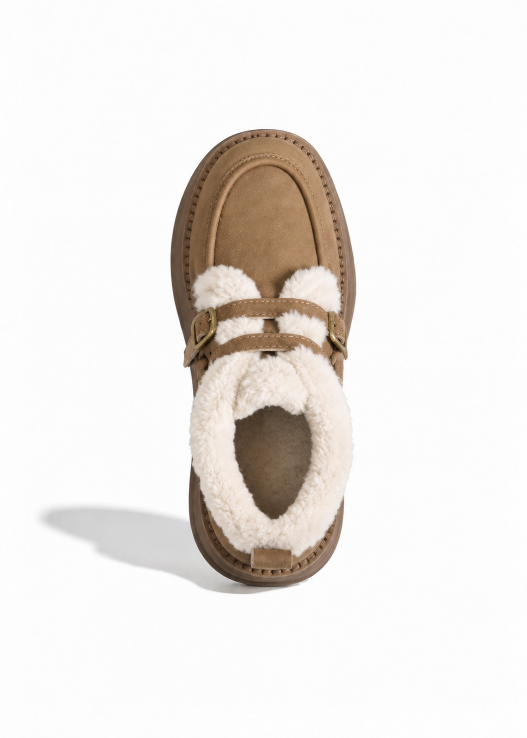 Mellow Fur Buckle Shoes