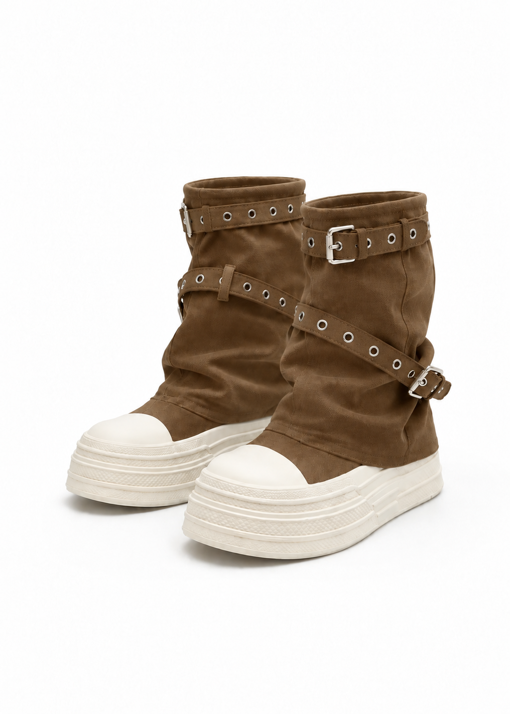 Velnis Buckle Platform Boots