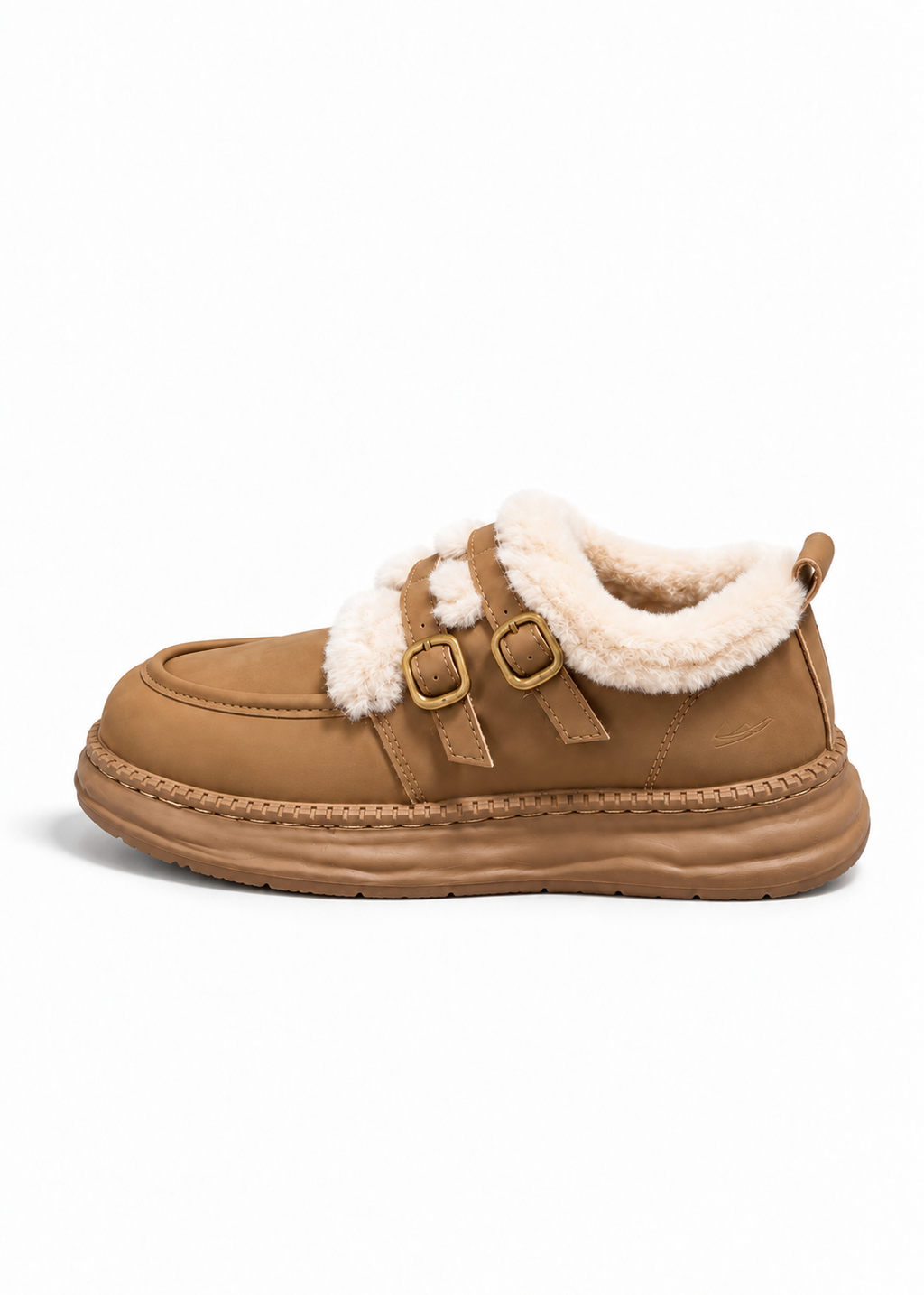 Mellow Fur Buckle Shoes
