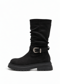 Velnia Buckle Slouch Boots