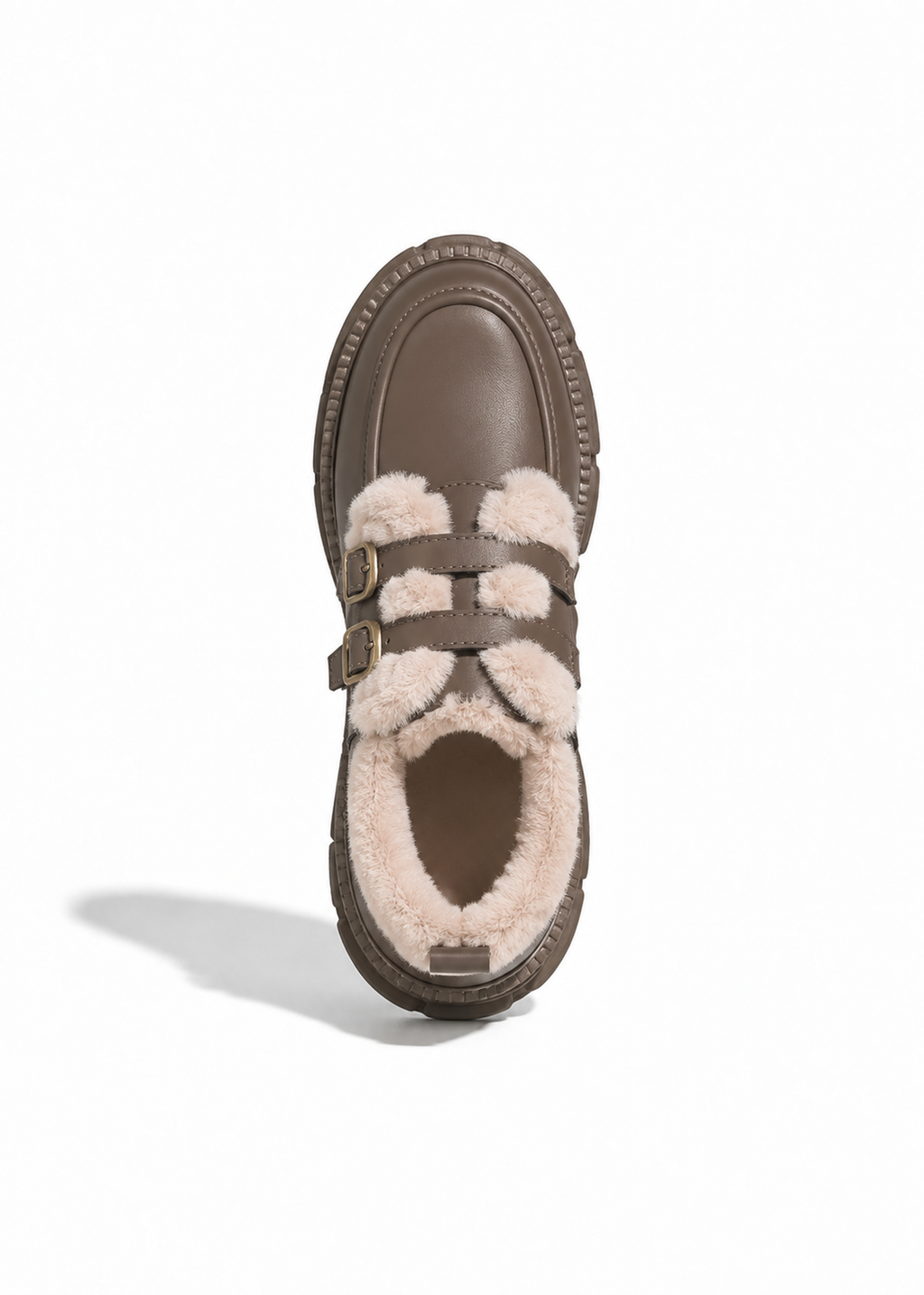Mellow Fur Buckle Shoes