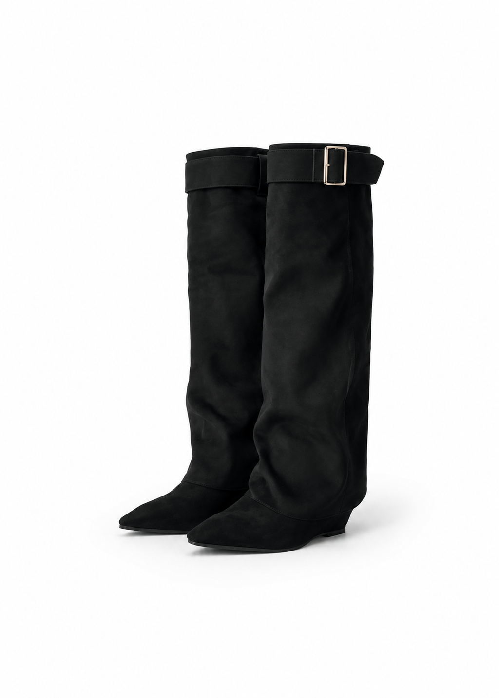 Velune Buckle Long Boots